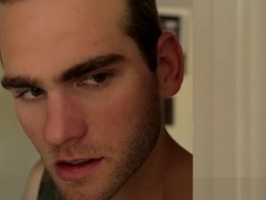 Gay stuffs his ass with dildo when his buddy walks on him