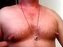 Big Hairy Chest and Pumped Nipples