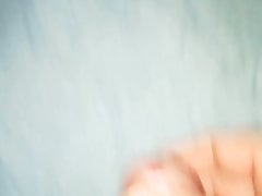 Tiny cock jerking twice