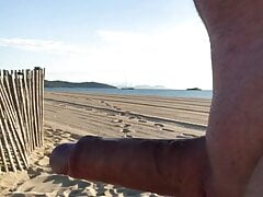 Hard cock on Pampelonne Beach