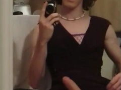 Gross transgirl XXL pink cigar