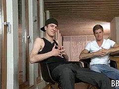 Licking a meaty faggot impaler