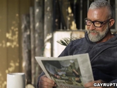 The impossible old gay Lance Charger hooks up hunk (Adrian Hart)