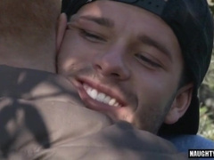 Brunette Hunk gets his black ass licked & facialized in hot anal action