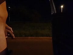 A big dick guy in the night