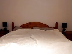 Naked Hotel Bed Hump Masturbation