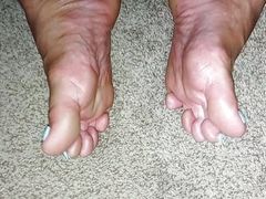Showing off my cute man-pedi