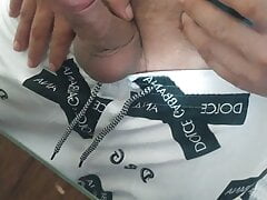 cumming and massaging my dick