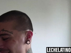LecheLatinos.com - Kendro pulverizes tatted Enzo rock-hard to cure boredom