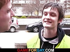 Picked up skinny lad rides his gay cock