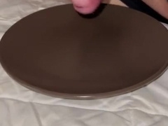 Edging cum-shot on a plate. Lunch is prepared !