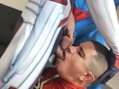 Bare Threesome With Superman