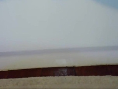 Rubing my beefstick to be prepped for a movie