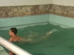 Tree Twinks Dipping in a Pool 4