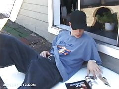 Shane Jacks Off On Roof
