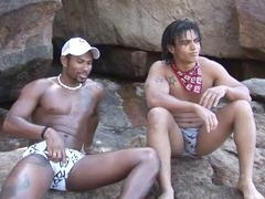 Gay Couple Fucks on the Beach