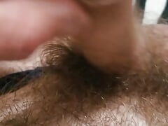 Jerking cock
