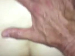 Close up deep jism burst