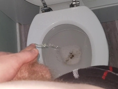 URINATING and SPUNKING (red-hot Brit Man let's all his Liquids Out!)