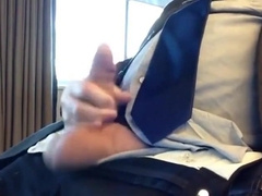 29 Suited older gay jerks off 3