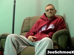 JoeSchmoeXXX.com - Mature guy plumbs tattooed man's taut fuckhole and jizzes promptly