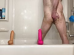 Playing with toys after shower. Part 2 of 2.