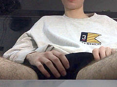 tugging off in my college dorm