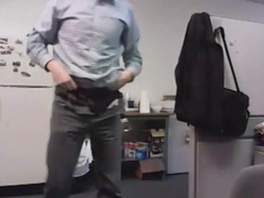 dad strokes cock at the office 3 3