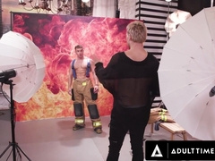 Lucca Mazzi, Sean Duran And Muscle Daddy - Heteroflexible - Hot Muscle Firefighters Gangbang The Slutty Photographer During Calendar Photoshoot