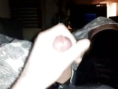 Rubber Betty cums hard in leather