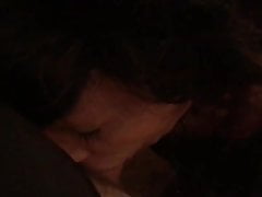Sucking fwb's big fat cock