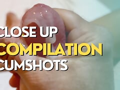 Close up with a lot of cumming compilation