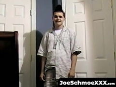 JoeSchmoeXXX.com - Straight guy Bruce pumps out a massive load of hot cum