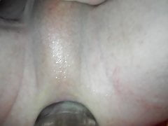 1,5l bottle inside my faggot cunt