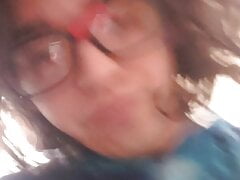 watch my big saggy red balls cum