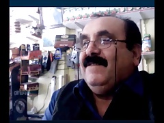 beautiful and horny turkish grandpa show his bulge