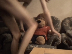 Highly Wild Bony Man Milks his Lengthy Lollipop and Boinks his Otter Teddy