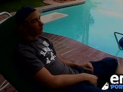 Two handsome butt buddies have wild butt fucking session