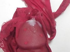 Cum in daughter's thong
