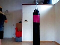 Kickbox Workout in the Gym..