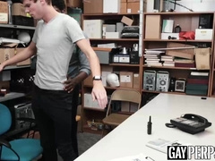 White perp IR barebacked with officers huge black dick