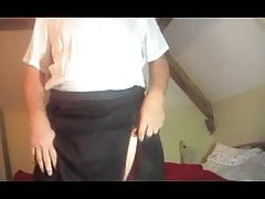 Sissy transvestite lingerie anal panties bottle 19