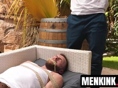 Johnny Ford teaches Peter Pean respect with face fucking and deep anal