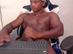 Sexy Black Twink Muscle Cam Cum Show Time Porn Boys