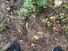 Cumming in the woods