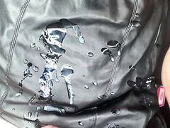 Sexy bitch in car jerking