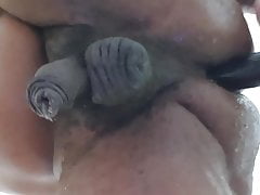 DIldo fun in shower
