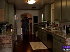 Wesley bends Markie More before plunging his raw cock deep