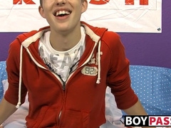 Cutie Dylan Chambers hot solo masturbation after interview