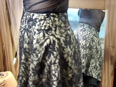 Lovely Glossy Desiree Seidenglanz 40 Pantyhose In Brenda, Lace Skirt And Laced High Heels